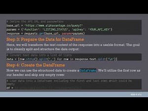 How to Extract the alphavantage API Response into a pandas DataFrame