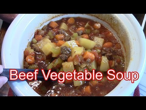 Beef Vegetable Soup In A Crockpot