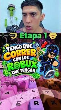 ESCAPA del TECLADO PERO TENGO que CORRER con los ROBUX que TENGAS imposible #roblox #keyboardescape
