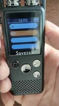 Savetek Gs-R07 digital voice activated recorder Line in function operation