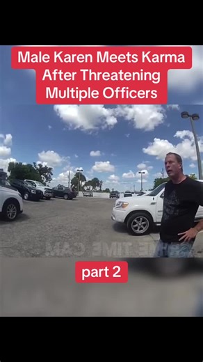 Male Karen Meets Karma After Threatening Multiple Officers #police #cops #copsusa🚔🇺🇸 #policeofficer #foryou