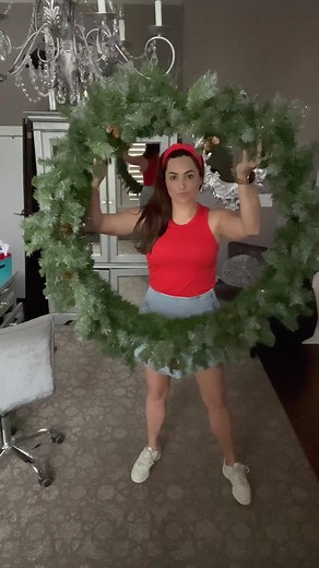DIY Huge Lighted Christmas Wreath Under $50 | Easy and Budget-Friendly