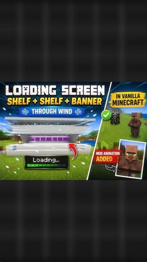 Minecraft’s COOLEST Loading Screen Using Banners! 🔥📈