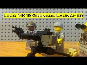 How to Make a Lego Mk 19 Grenade Launcher