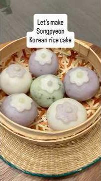 Songpyeon, 송편 ( Korean rice cake ) #songpyeon #koreanfood #chuseok #chuseokfood