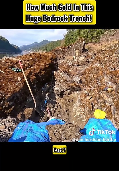 Exploring Gold in a Bedrock Trench: Techniques Revealed