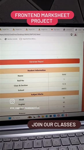 Frontend design project with Javascript #coding#programminglanguage#viral #tcti