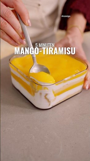 5 minutes - Mango Tiramisu 🥭☀️