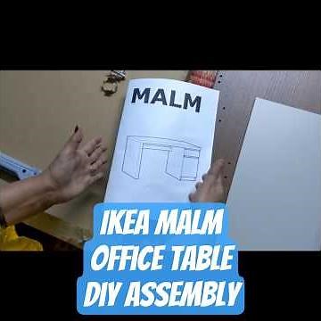 IKEA Malm Office Table | Full assembly #diy #ikea #officetable
