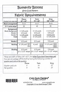 BUTTERFLY BLOOMS - Cozy Quilt Designs Pattern