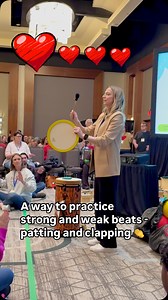 11K views · 515 reactions | @stacymusicplay demonstrating strong and weak beats with a hand drum at her sessions at #tmea! This activity is a great way to get your students ready to play Beat Tag, which you can find on #musicplayonline! #musiceducation #musicplay #musiced | Musicplay | Facebook