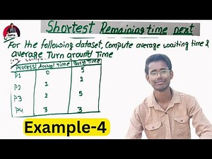 Shortest Remaining Time Next(SRTN) Example-4 || Process Management || #operatingsystem