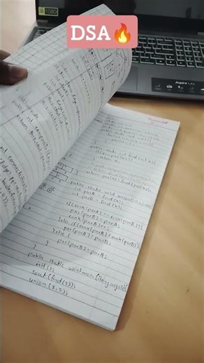 DSA notes cracking job🔥 | dsa | Java programming #coding