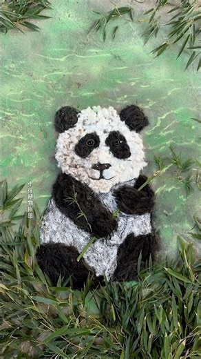 Realistic Bear Art From Scratch Black And White Hair Detailing #shorts #viral