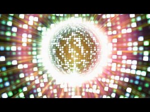 4K Retro Party Time with music VJ LOOP Effect Motion Background 2160p