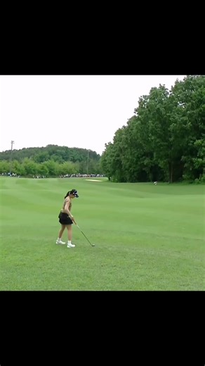 E1 Charity Open 페럼 c.c 9번홀 박현경 선수 칩인 이글 | 윤태인