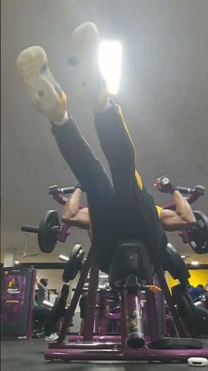 I done weight bar pushing 10 times to machine gun aiming 50 times with the weight plate.