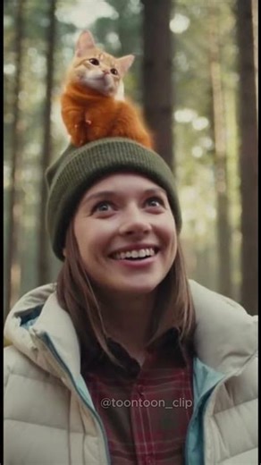 caterpillar climbs onto the body 🐛🐱 #ai #usatiktok #cat #viral #foryourpage