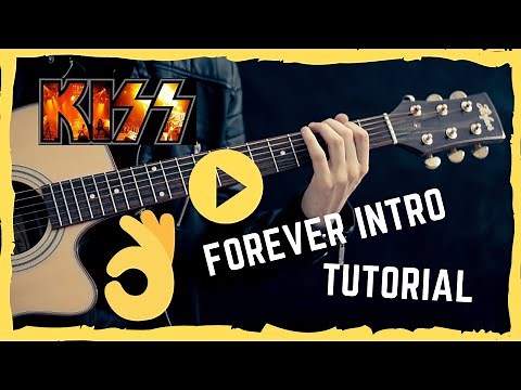 🎸🤘 KISS FOREVER guitar lesson CHORDS- forever - kiss (how to play forever on guitar intro )