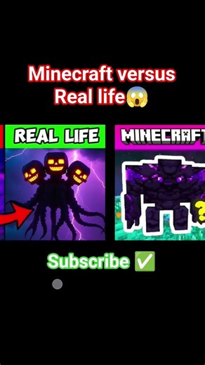 Minecraft versus real life ⚡#minecraft #viralshorts #dailyvlog #india #viralvideo #subscribe #scary