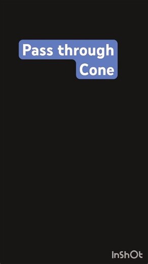 Orange Pass Through Fidget Cone