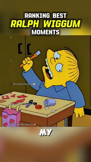 Ralph Wiggum Best Moments 😭 #shorts