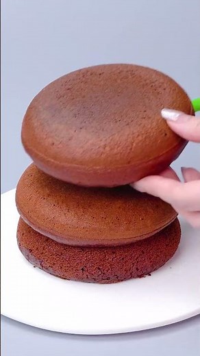 Delicious Chocolate Pancake Breakfast Idea For You 😋 #shorts #satisfying #cake #chocolate