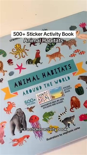 Step into a world where imagination meets education! 🌍 The Animal Habitat Sticker Book is a carefully crafted learning journey across the wild wonders of our planet. Explore Earth's most fascinating ecosystems from home—no screens, no batteries, no distractions. Each beautifully illustrated habitat offers educational opportunities: * Match animals to their homes * Spark conversations about geography * Ignite curiosity about nature's balance Immersive layouts invite hours of focused play, helpin