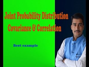 How to calculate Joint Probability Distribution Covariance & Correlation in HINDI