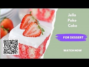🍰 Easy & Colorful Jello Poke Cake Recipe! 🎉