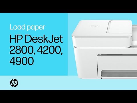 Load paper & other media | HP DeskJet 2800, 4200, 4900 printer series | HP Support