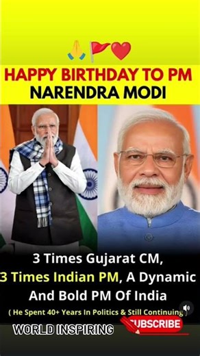 Happy Birthday PM NarendLeaderPM Modi Birthday Special | 40+ Years in Politics | Tribute Video 2025