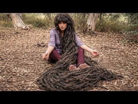 Hair 2 METERS LONG! Woman Homeless Very sad Free Har Cut | ASMR Barber