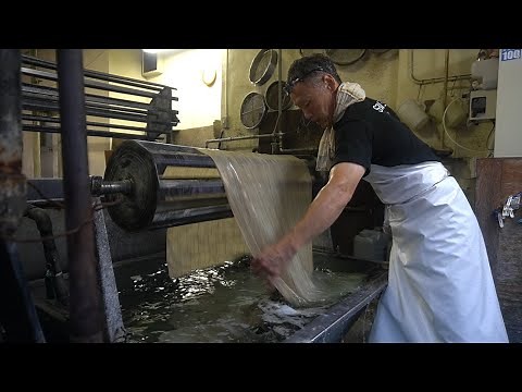 120°C WAX!? The Process of Making Noren. | 1,300-Year-Old Technique