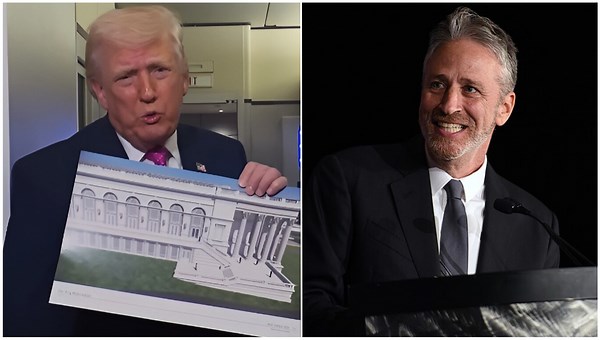 Stewart mocks Trump’s new ballroom plans, calls out ridiculous architecture