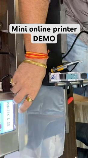 Mini online TIJ printer for MRP and Expiry date printing | Prateek & Company | Batch coding machine