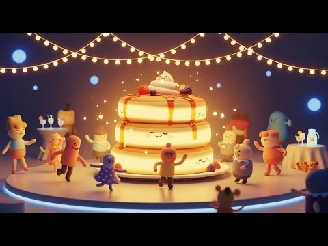 Dancing Pancake Party | Fun Food Dance Song for Kids | Nursery Rhymes & Songs for Children