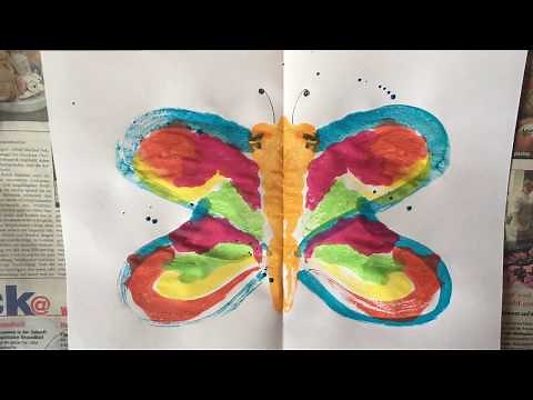 001 Kunst Malen mit Wasserfarben: Schmetterling