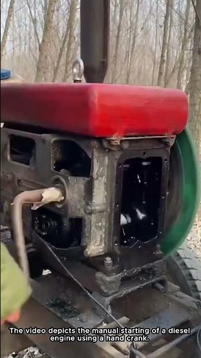 Hand Cranking a Diesel Engine