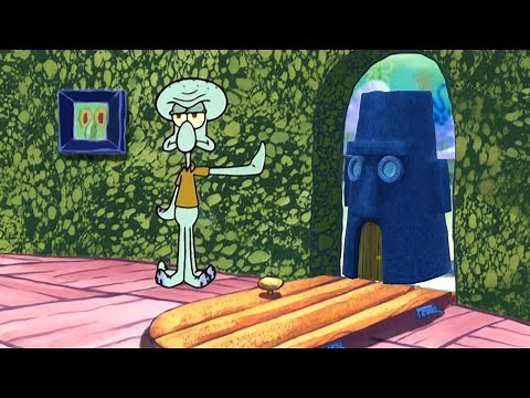 Squidward kicks Squidward's house out of his house