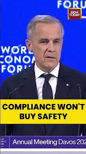 #canada #davos Safety is more Important than compliance: Mark Carney | World News