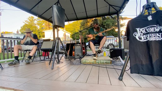 12K views · 449 reactions | #Blues #Harmonica #CigarBoxGuitar Here's another clip from our performance at the Barre Concert Series in Barre, VT. Original Song "Blade of Grass" featuring WhiteWolf on Blues Harmonica. | Jacob Green | Facebook