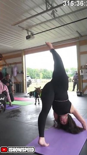 #ishowspeed on #Twitch | Speed Yoga workout with the goats is too funny.