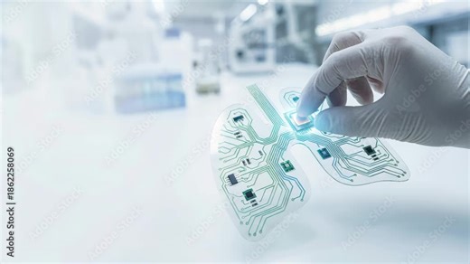 Digital diagnosis wearable lung sensor respiratory electronic patch circuit tested laboratory by