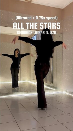 (MIRRORED + 0.75x SPEED) ALL THE STARS - SZA | Itstesa Dance Tutorial