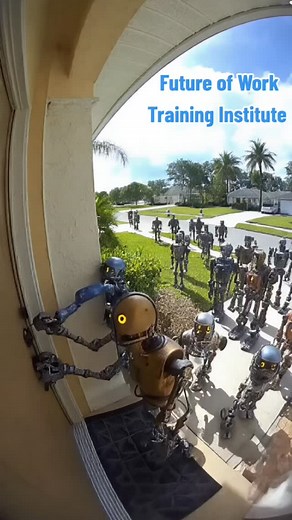 When you open the door and realize the AI job replacement team decided to make house calls 😭🤖 They said “automation won’t affect your job.” Now the robots are literally asking if you’re available for training. The truth? AI isn’t coming for everyone — just the ones who didn’t prepare. ➡️ Join the Future of Work Training Institute www.futureofworktraining.com Learn how to lead the robots, not compete with them. Link in bio — before they knock on your door too 👀 www.futureofworktraining.com #fu