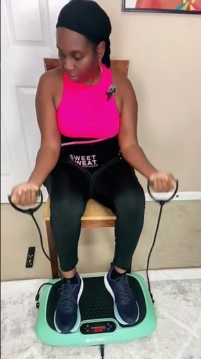 How to use the vibration plate while seated