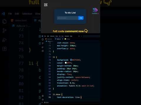 How to Create To-Do List || #html #css #javascript #coding #astechmaster #Short #ToDoAp #WebDev