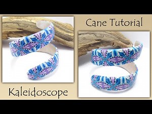 Polymer Clay Kaleidoscope Cane Cuff Tutorial - How to make a Twisty Bangle