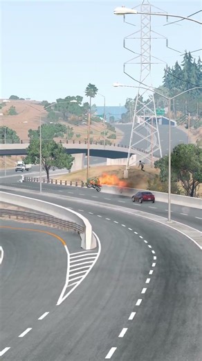 Realistic Highway Car Crashes #103